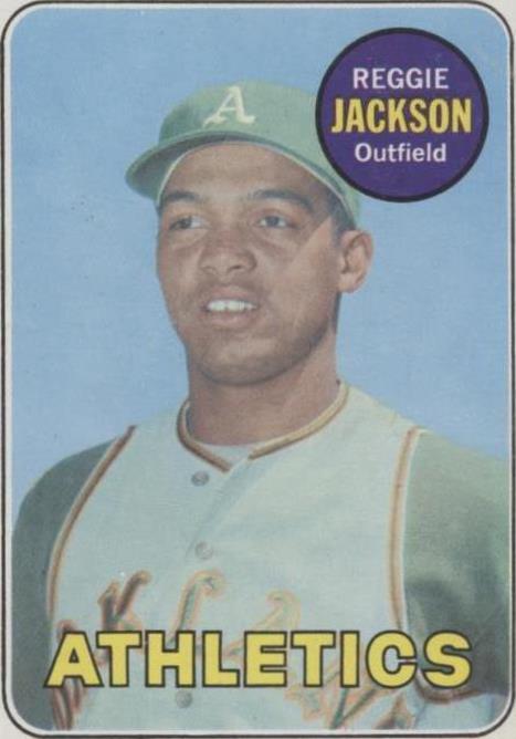Reggie Jackson 1969 Topps card