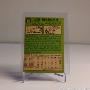 Joe Morgan 1967 Topps Back