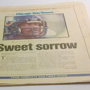 11-2-1999 The Death of Walter Payton