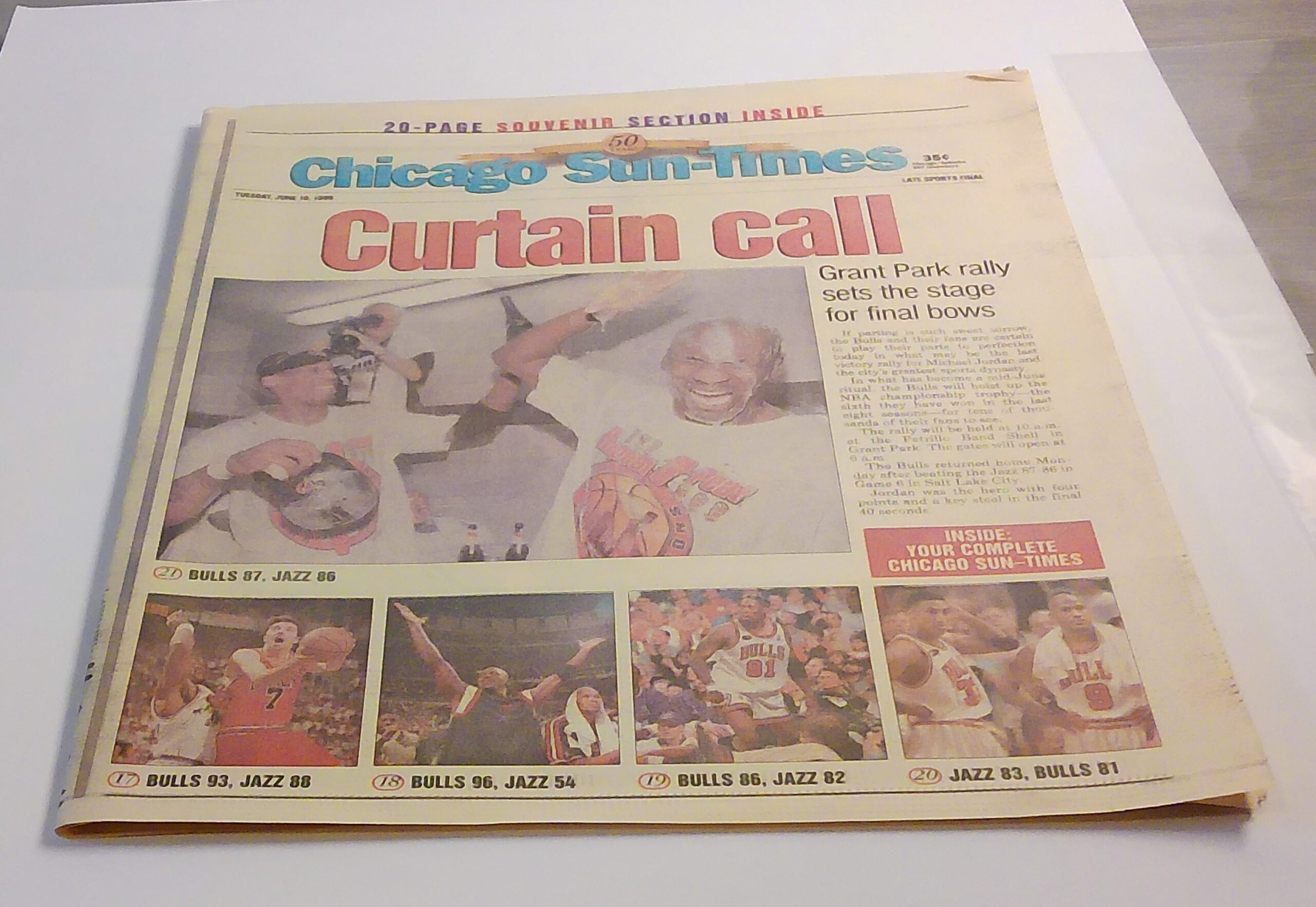 6-16-1998 Bulls 6 NBA Championship