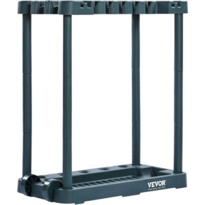 Garden Tool Organizer, 10 Slots, Yard Tool Tower Rack For Garage Organization And Storage, Hold Long-Handled Tool Rake Broom Shovel, PP Garden Tool Stand Holder Organizer For Yard, Shed, Outdoor