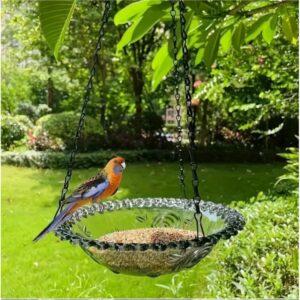 Hanging Bird Baths And Feeders For Outdoors, Plastic Bird Water Bowls For Garden And Yard Use