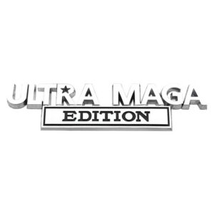 2pcs Ultra MAGA Edition Emblems, Emblem 3D Badge Decal Car Truck SUV,Refrigerator Sticker,Window Display Stickers,Bicycles, Laptops, Fridges