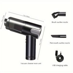 Wireless-silver Car Vacuum Cleaner Wireless Usb Charging Car Vacuum Cleaner Home Handheld Mini Desktop Vacuum Cleaner Portable